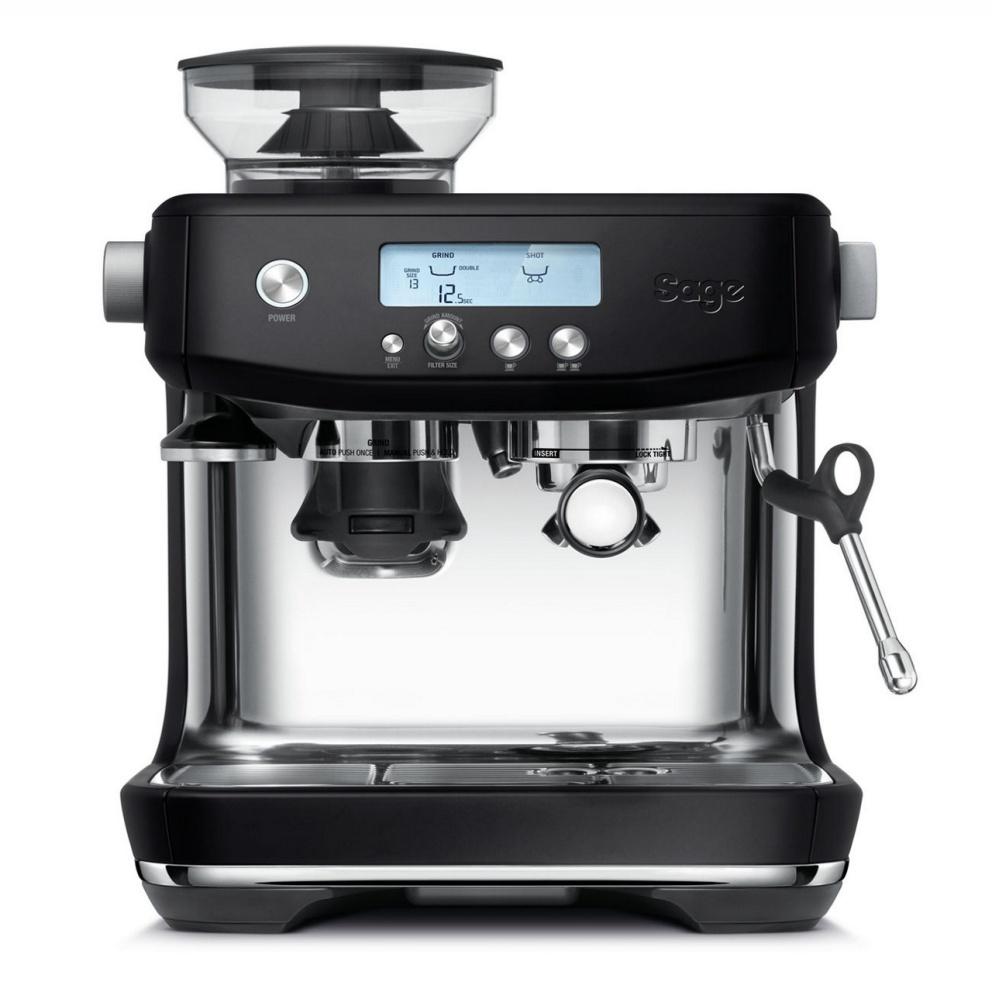 Sage The Barista Pro Espresso Machine Black Truffle Carvetii Coffee Roasters